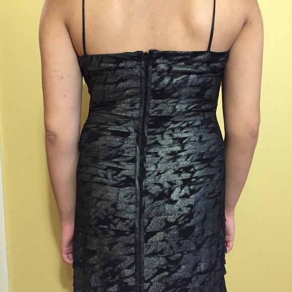 Elegant Black and Silver Dress - Picture 3 of 6